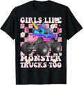 Girls Like Monster Trucks Too Unicorn for Women Mom - Adult & Kids T-Shirts, Sweatshirts & Hoodies apparel design preview 1