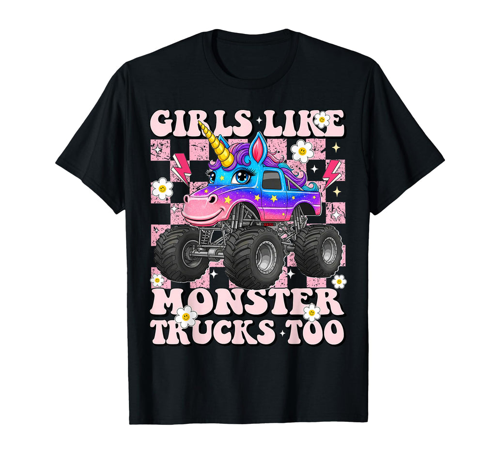 Like Monster Trucks Too Unicorn Mom T-Shirt - Aesthetic Graphic Men Women - T-Shirt, Sweatshirt, Hoodie