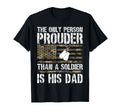 Prouder Than Soldier Dad Military Dad T-Shirt - Aesthetic Graphic Unisex - T-Shirt, Sweatshirt, Hoodie