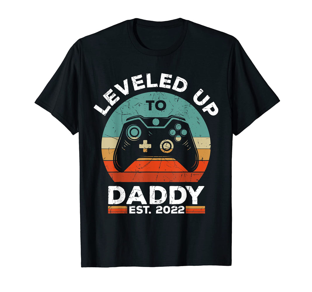 Leveled Up To Daddy 2022 Promoted To T-Shirt - Unique Graphic for Adults - T-Shirt, Sweatshirt, Hoodie