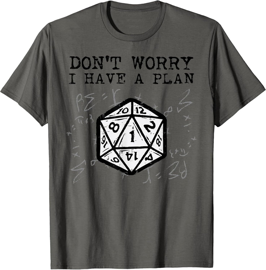 RPG Gamer Dont Worry I Have Plan Funny Men Boys - Adult & Kids T-Shirts, Sweatshirts & Hoodies apparel design preview 1
