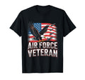 Air Force Veteran Us American Flag T-Shirt - Fun Novelty Design Men Women - T-Shirt, Sweatshirt, Hoodie