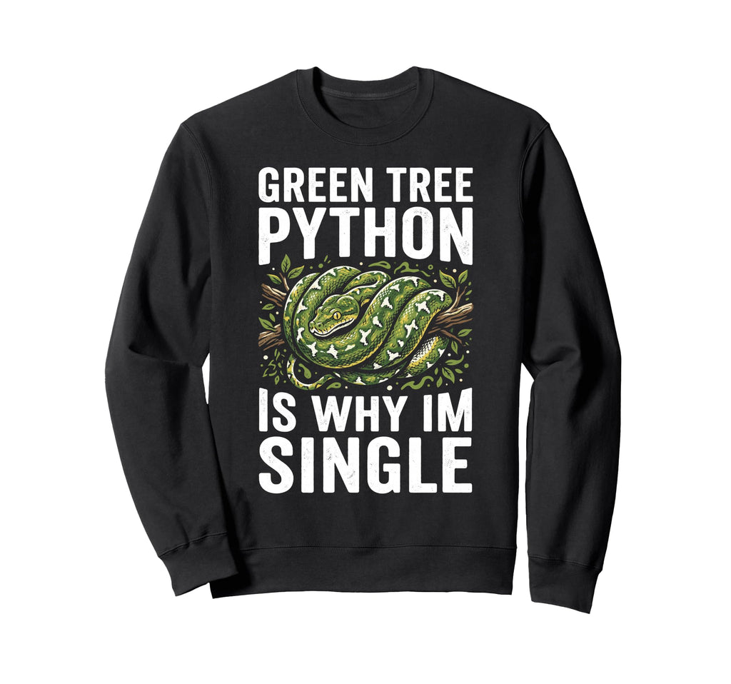 Green Tree Python Owner Snake Sweatshirt - Custom Art Print Men Women - T-Shirt, Sweatshirt, Hoodie