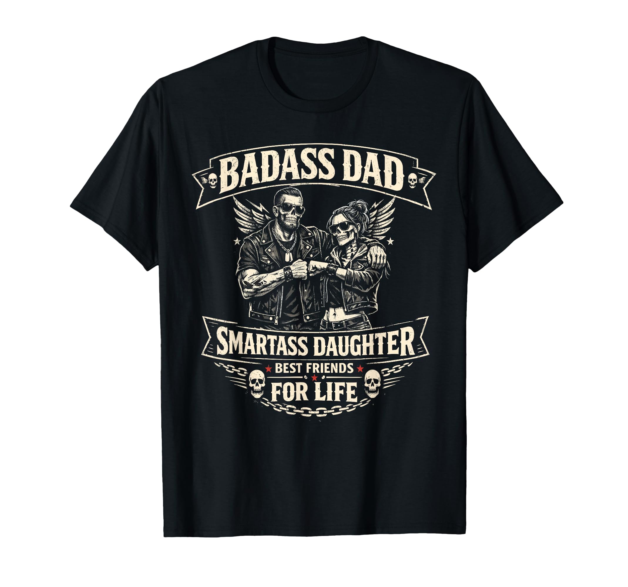 Dad Daughter Matching Outfits Badass Dad T-Shirt - Streetwear Style Unisex - T-Shirt, Sweatshirt, Hoodie