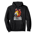 Busy Raising Ballers Funny Proud Hoodie - Custom Art Print for Adults - T-Shirt, Sweatshirt, Hoodie