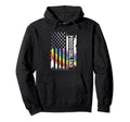 Proud Dad United States Distressed Hoodie - Aesthetic Graphic Men Women - T-Shirt, Sweatshirt, Hoodie