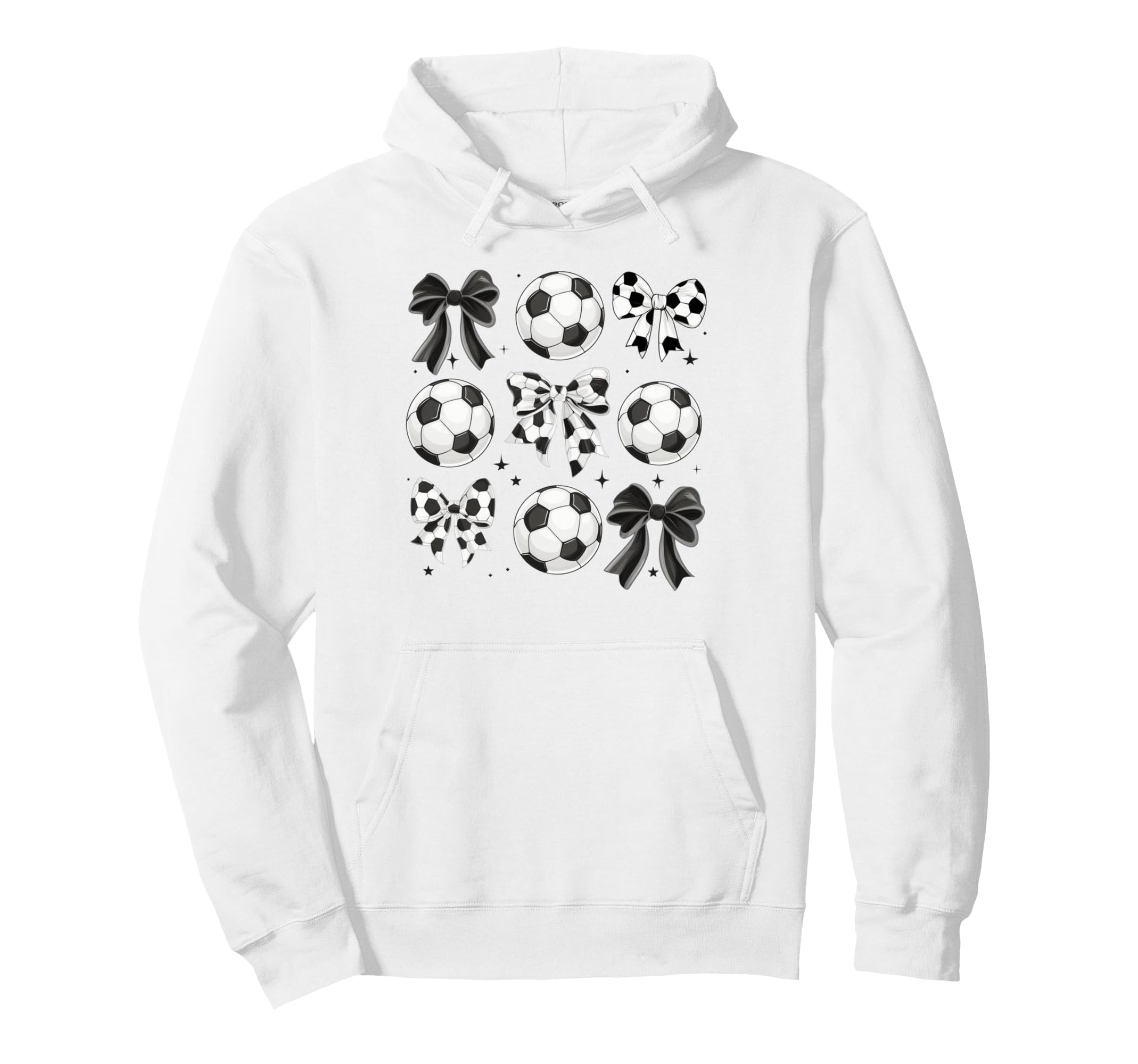 Soccer Coquette Mom Preppy Soccer Streetwear Hoodie - Trendy Graphic Unisex - T-Shirt, Sweatshirt, Hoodie