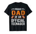 Proud Dad Teenager Baseball 13Th T-Shirt - Aesthetic Graphic Men Women - T-Shirt, Sweatshirt, Hoodie