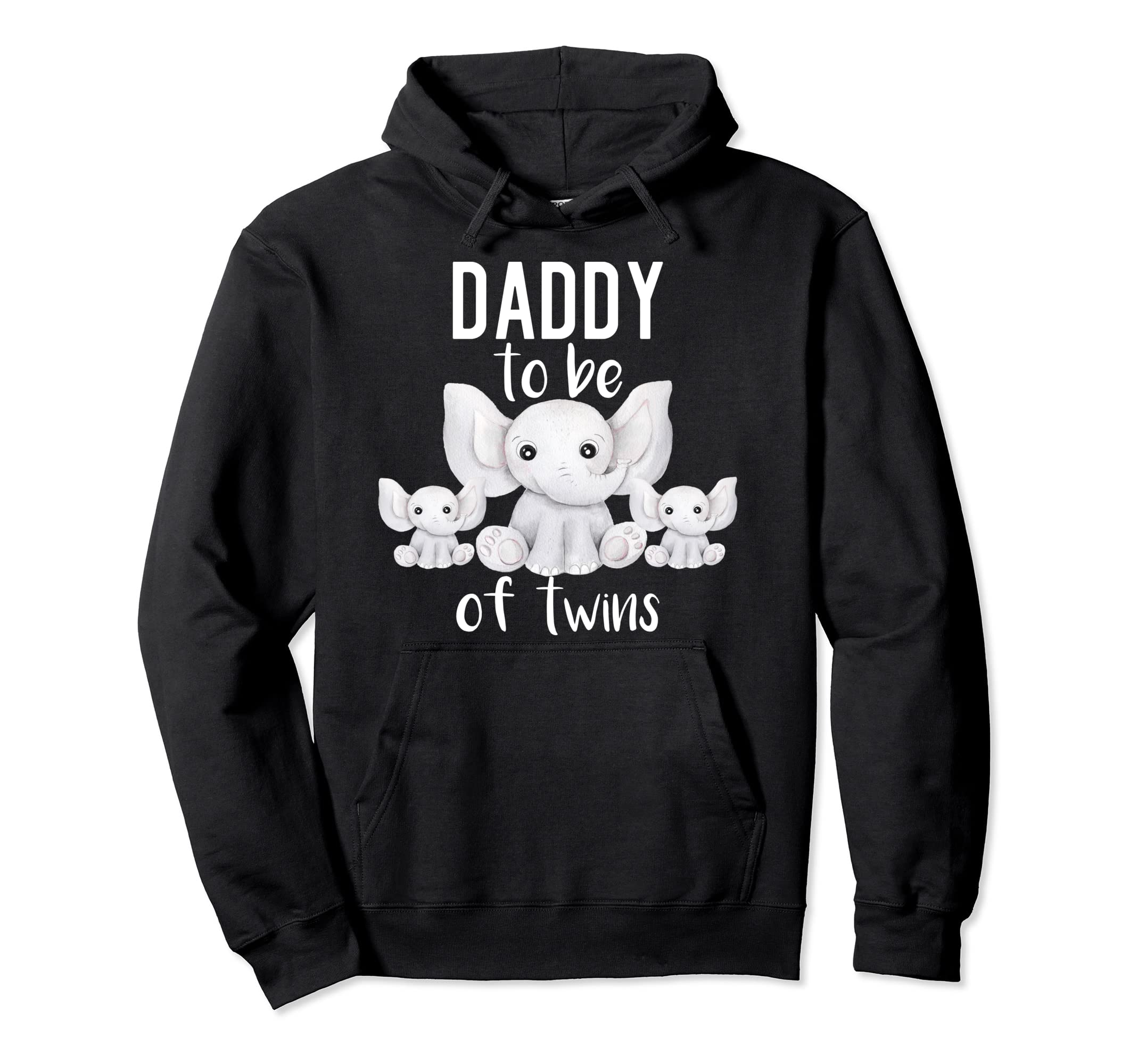 Daddy To Be Twins Elephant Shower Hoodie - Streetwear Style for Adults - T-Shirt, Sweatshirt, Hoodie