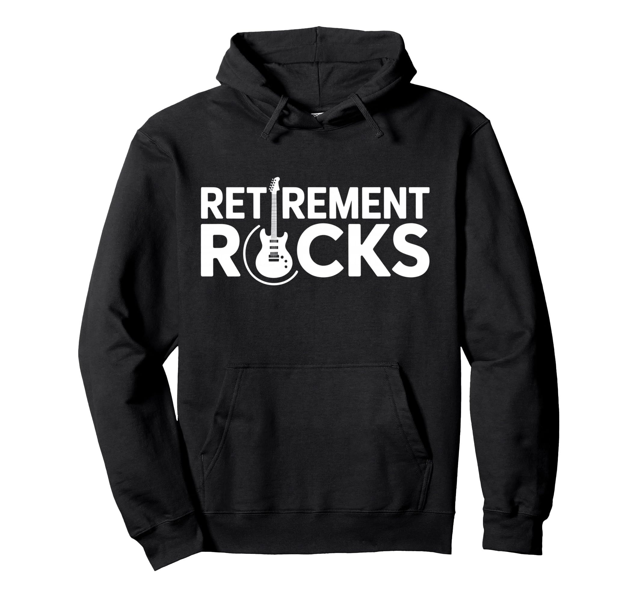 Retirement Rocks Acoustic Electric Hoodie - Streetwear Style Men Women - T-Shirt, Sweatshirt, Hoodie
