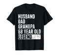 Husband Dad Grandpa 68 Year Old T-Shirt - Custom Art Print for Adults - T-Shirt, Sweatshirt, Hoodie