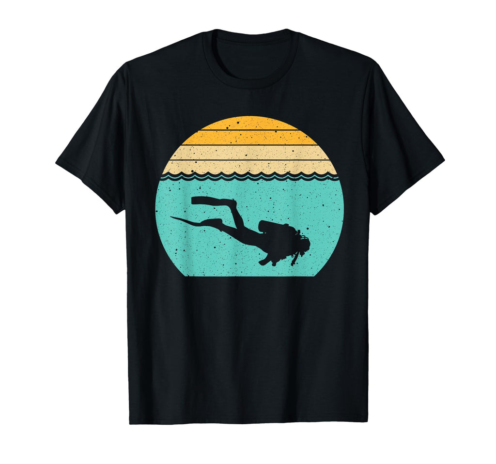 Scuba Diving Sea 80S Scuba Diver T-Shirt - Trendy Graphic for Adults - T-Shirt, Sweatshirt, Hoodie