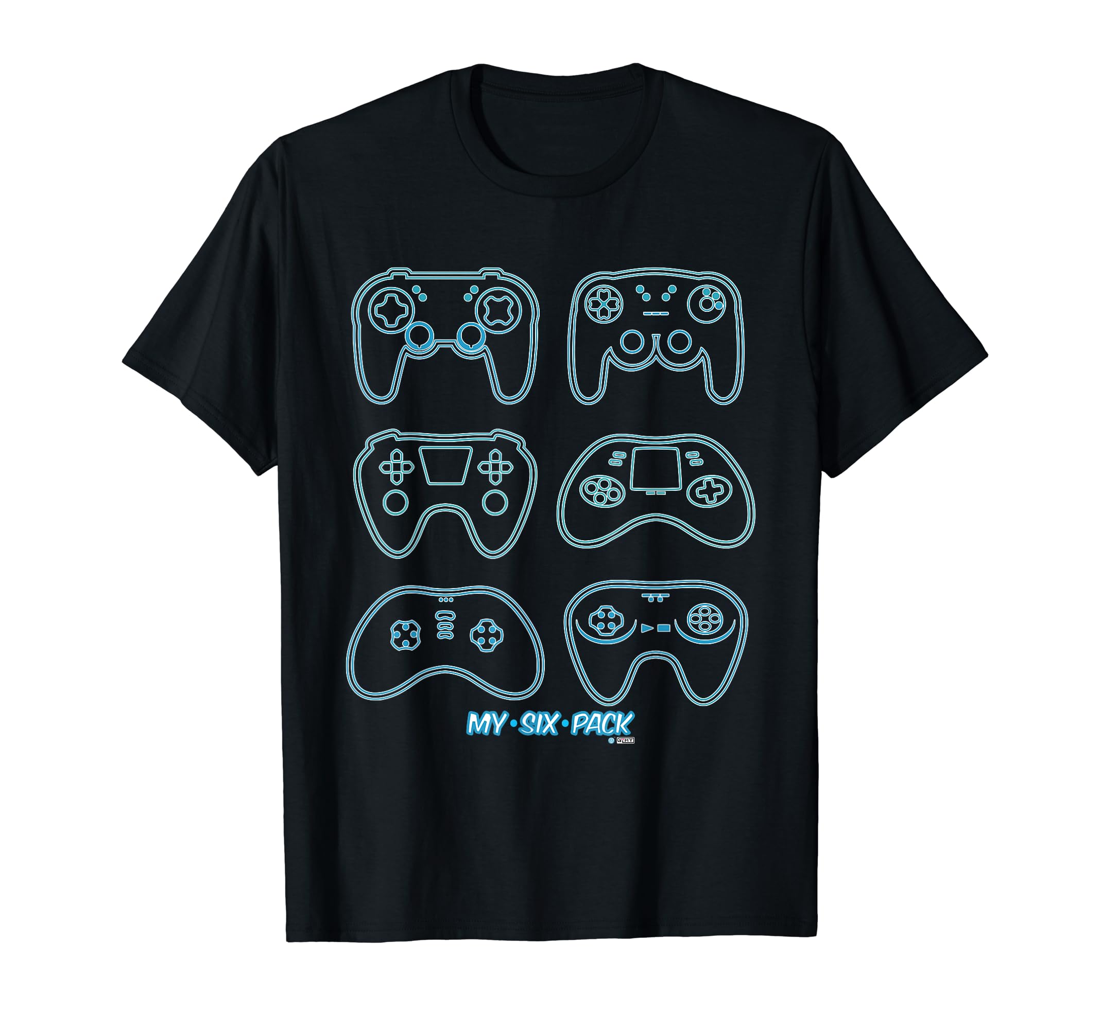 6 Pack Gamer Gamer Dad 6 Pack T-Shirt - Casual Everyday Wear Unisex - T-Shirt, Sweatshirt, Hoodie