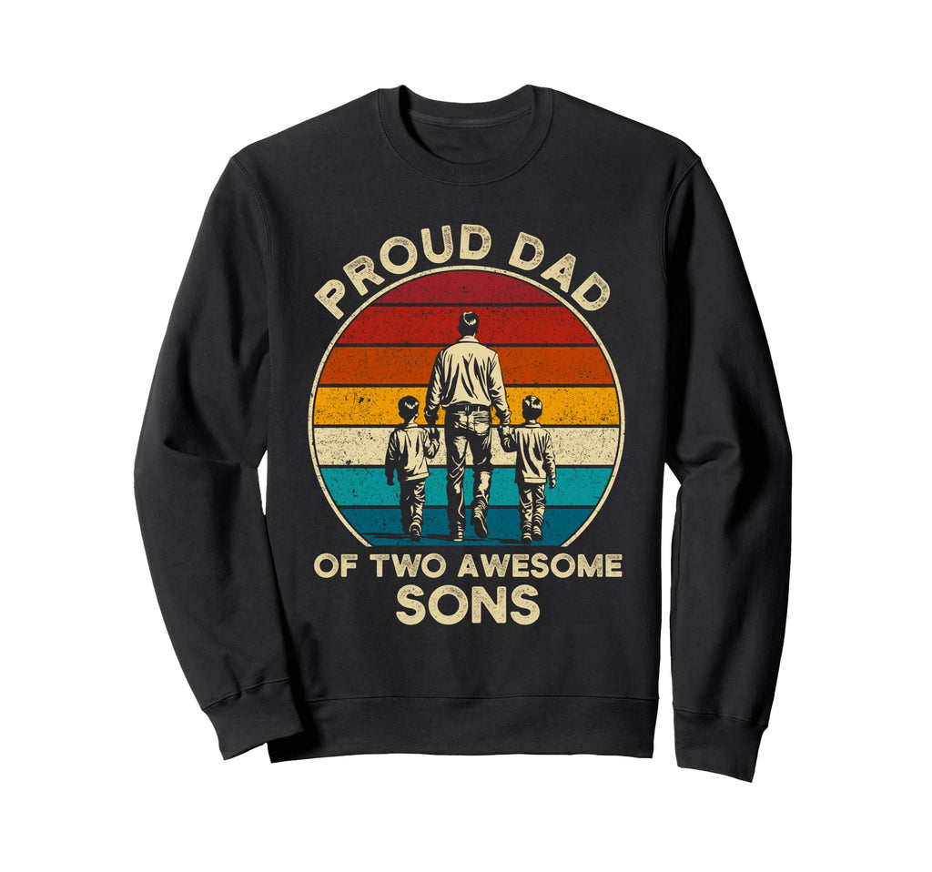 Dad 2 Fathers Day Gift Sweatshirt - Fun Novelty Design Unisex - T-Shirt, Sweatshirt, Hoodie