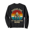 Dad 2 Fathers Day Gift Sweatshirt - Fun Novelty Design Unisex - T-Shirt, Sweatshirt, Hoodie
