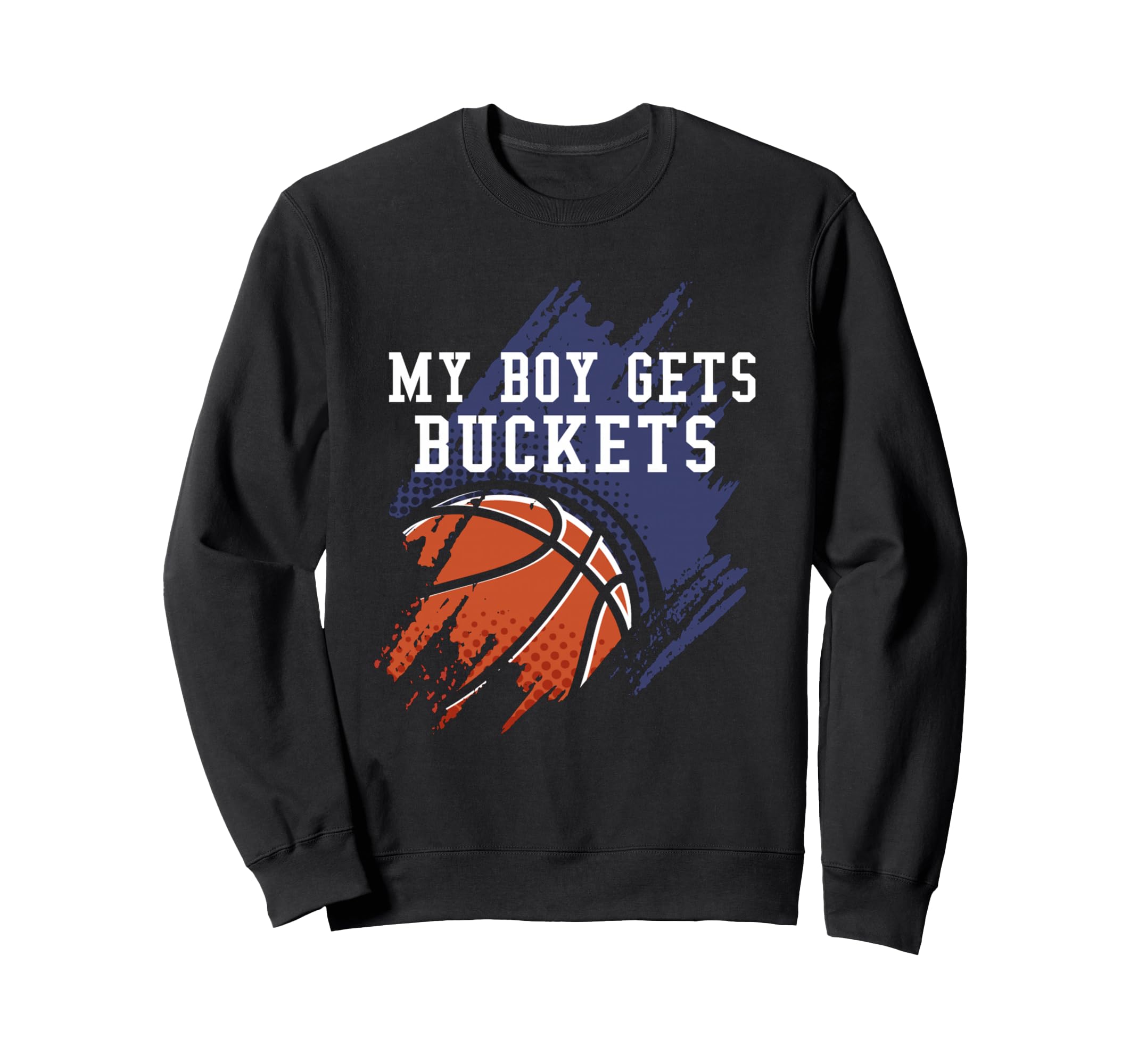 Basketball Moms Dad Team Support Sweatshirt - Aesthetic Graphic Unisex - T-Shirt, Sweatshirt, Hoodie