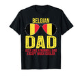 Belgian Dad Belgium Flag Sunglasses T-Shirt - Novelty Apparel for Adults - T-Shirt, Sweatshirt, Hoodie