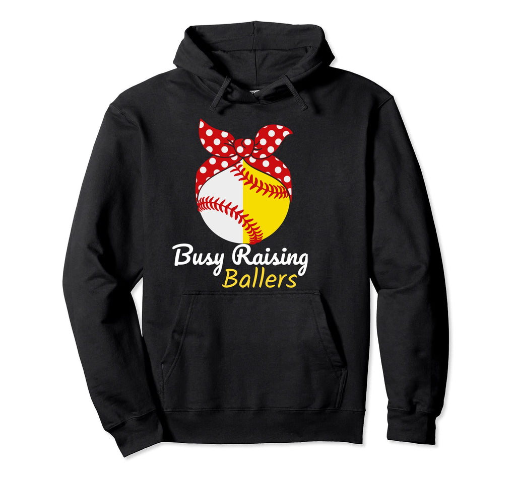 Busy Raising Ballers Baseball Sweatshirt - Unique Graphic for Adults - T-Shirt, Sweatshirt, Hoodie