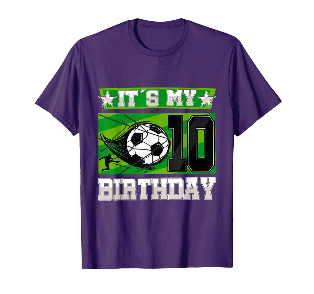 Soccer Birthday Party 10Th T-Shirt - Fun Novelty Design for Adults - T-Shirt, Sweatshirt, Hoodie