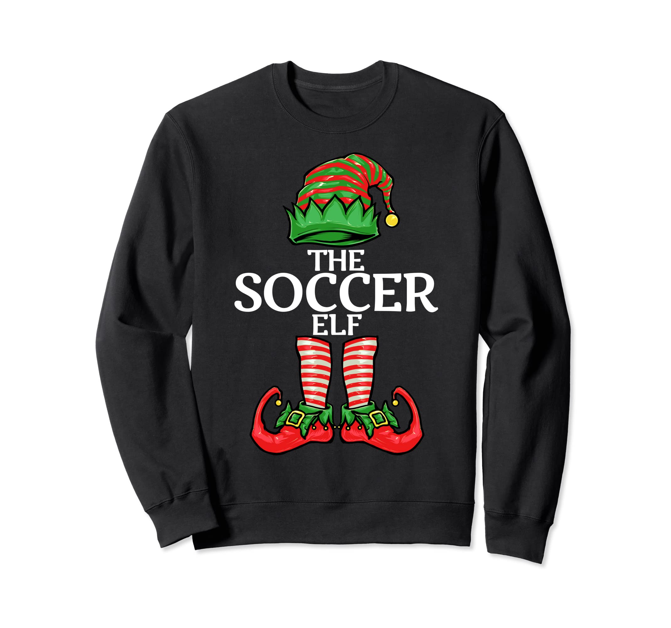 Soccer Elf Family Matching Group Sweatshirt - Graphic Print for Adults - T-Shirt, Sweatshirt, Hoodie
