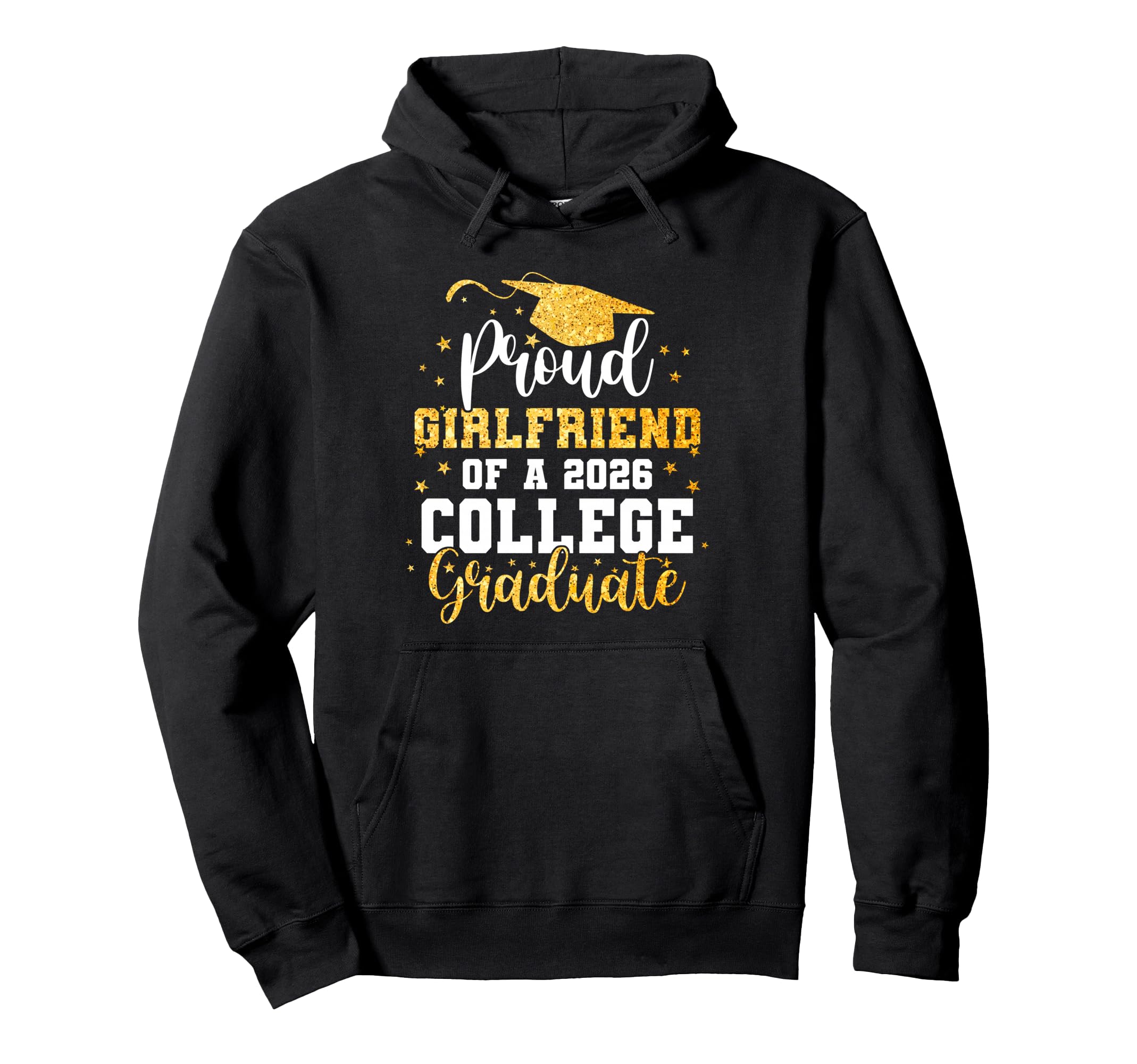 Proud Girlfriend Class 2026 College Hoodie - Minimalist Print Unisex - T-Shirt, Sweatshirt, Hoodie