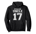 Number 17 Custom Proud Soccer Futbol Hoodie - Streetwear Style Unisex - T-Shirt, Sweatshirt, Hoodie