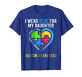 Mom Dad Autism Heart Shirts I Wear T-Shirt - Fun Novelty Design Men Women - T-Shirt, Sweatshirt, Hoodie