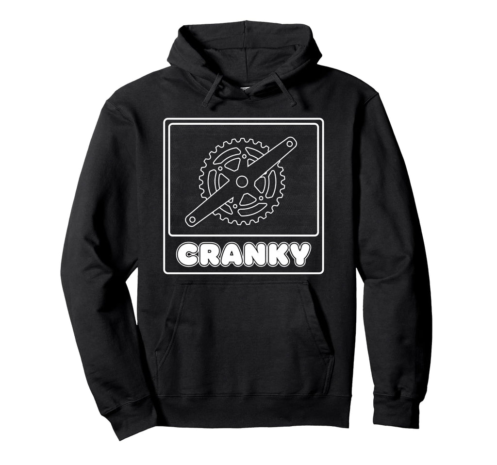 Cranky Bicycle Dad Cycling Crank Crew Hoodie - Streetwear Style Men Women - T-Shirt, Sweatshirt, Hoodie
