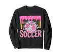 Girly Soccer Coquette Bow Ice Sweatshirt - Custom Art Print Men Women - T-Shirt, Sweatshirt, Hoodie