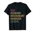 Dad Husband Restaurant Manager Legend T-Shirt - Minimalist Print Men Women - T-Shirt, Sweatshirt, Hoodie