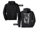 Fire Chief American Flag Gifts Fire Hoodie - Novelty Apparel for Adults - T-Shirt, Sweatshirt, Hoodie