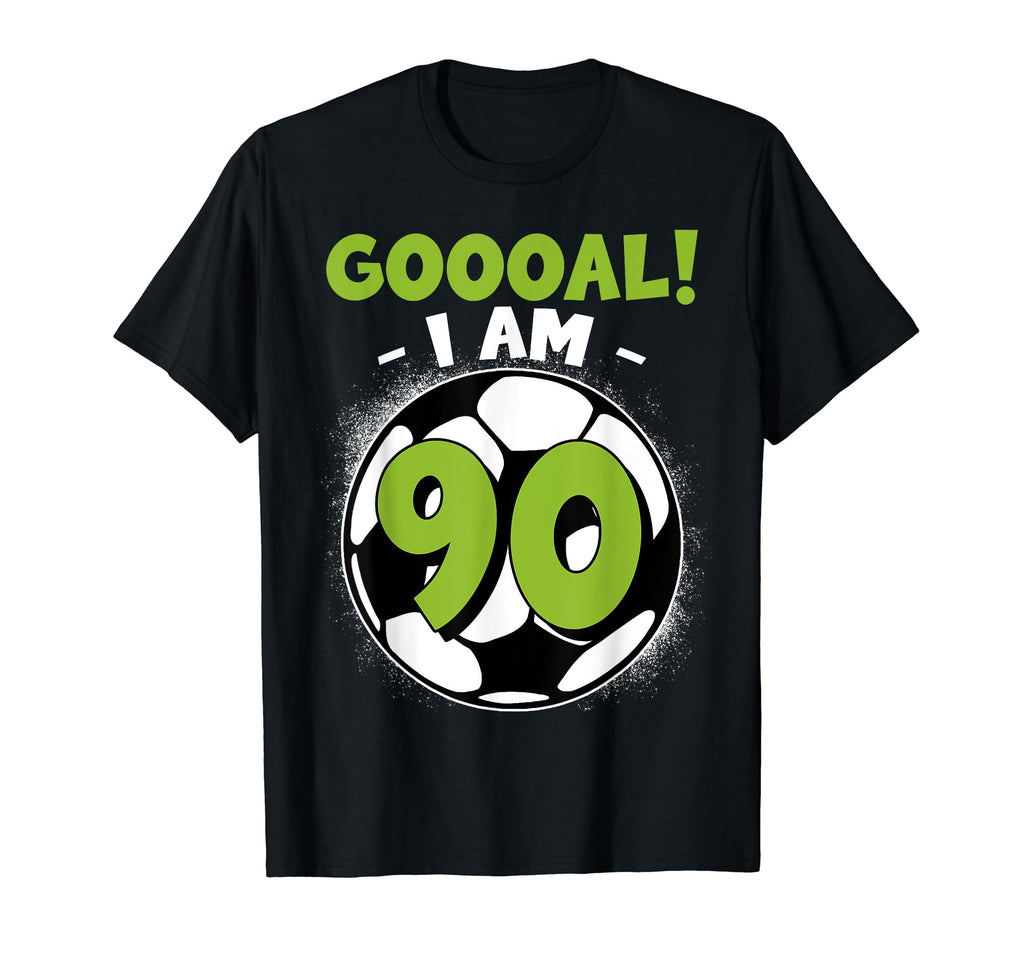 90 Year Old Birthday Soccer Themed T-Shirt - Aesthetic Graphic Unisex - T-Shirt, Sweatshirt, Hoodie