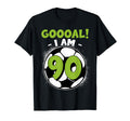 90 Year Old Birthday Soccer Themed T-Shirt - Aesthetic Graphic Unisex - T-Shirt, Sweatshirt, Hoodie