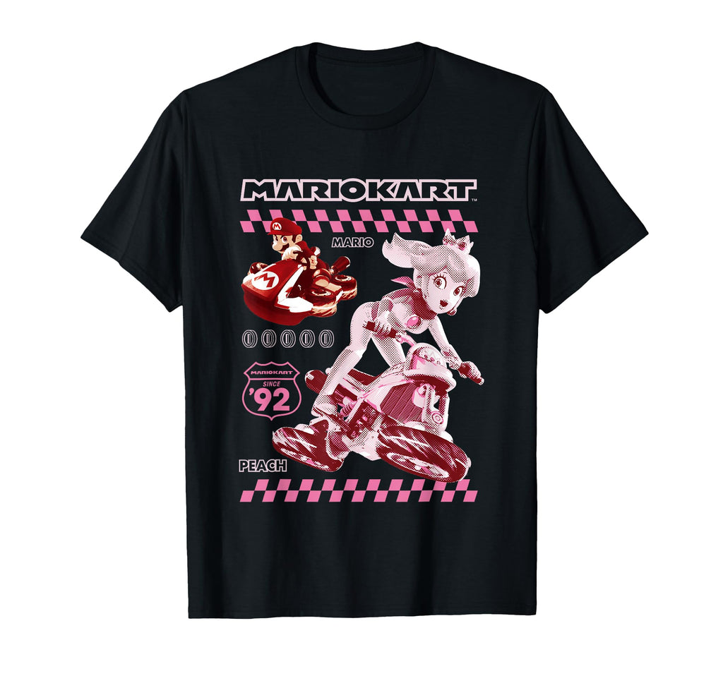 Mario Kart 8 Princess Peach Mario Racing T-Shirt - Trendy Graphic Unisex - T-Shirt, Sweatshirt, Hoodie