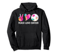 Soccer Tees Tie Dye Peace Love Soccer Hoodie - Custom Art Print Unisex - T-Shirt, Sweatshirt, Hoodie