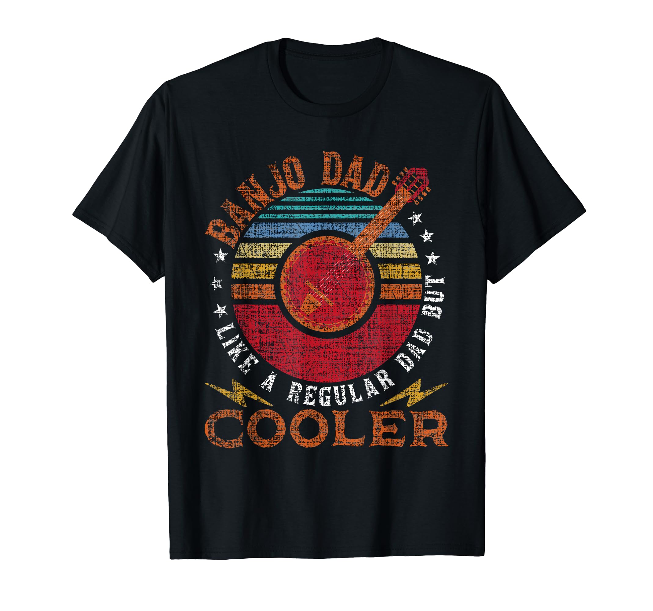 Banjo Dad Like Regular Dad But Cooler T-Shirt - Trendy Graphic Unisex - T-Shirt, Sweatshirt, Hoodie