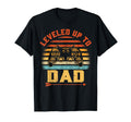 Leveled Up To Dad Gaming Gamer Pregnancy T-Shirt - Trendy Graphic Unisex - T-Shirt, Sweatshirt, Hoodie
