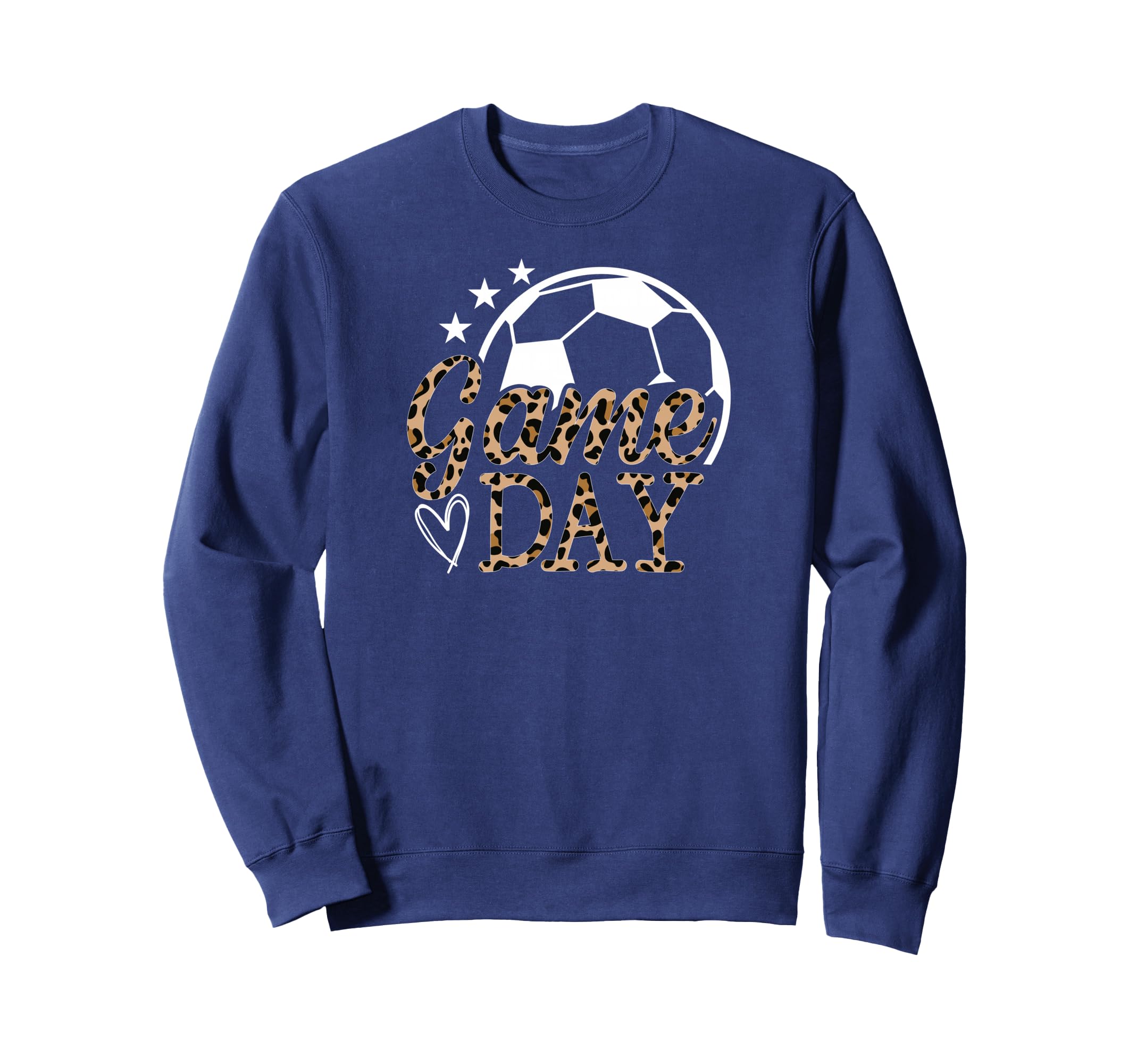 Game Day Soccer Leopard Soccer Game Sweatshirt - Aesthetic Graphic Unisex - T-Shirt, Sweatshirt, Hoodie