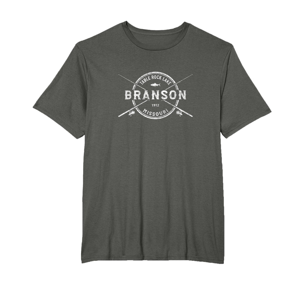 Branson Mo Crossed Fishing Rods T-Shirt - Aesthetic Graphic Men Women - T-Shirt, Sweatshirt, Hoodie