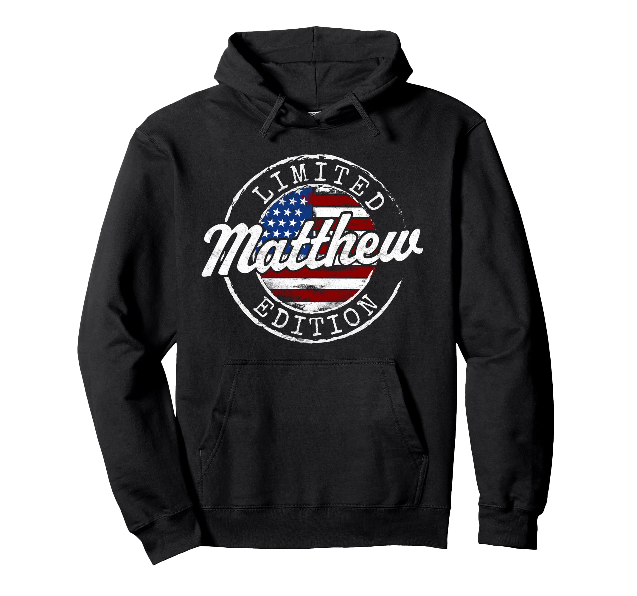 Matthew Usa Flag Stamp Personalized Name Hoodie - Unique Graphic Men Women - T-Shirt, Sweatshirt, Hoodie