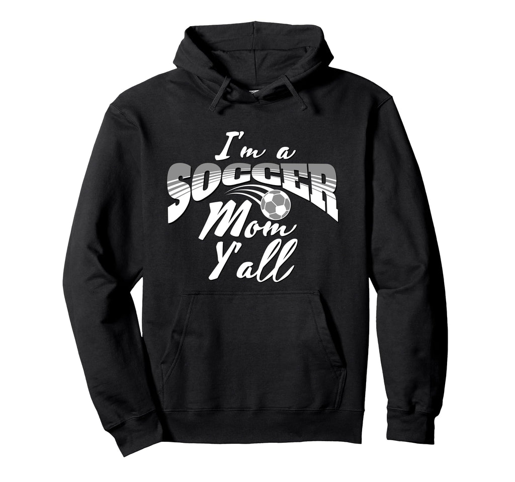 Mom Soccer Lover Soccer Mom Gift Gray Hoodie - Aesthetic Graphic Unisex - T-Shirt, Sweatshirt, Hoodie