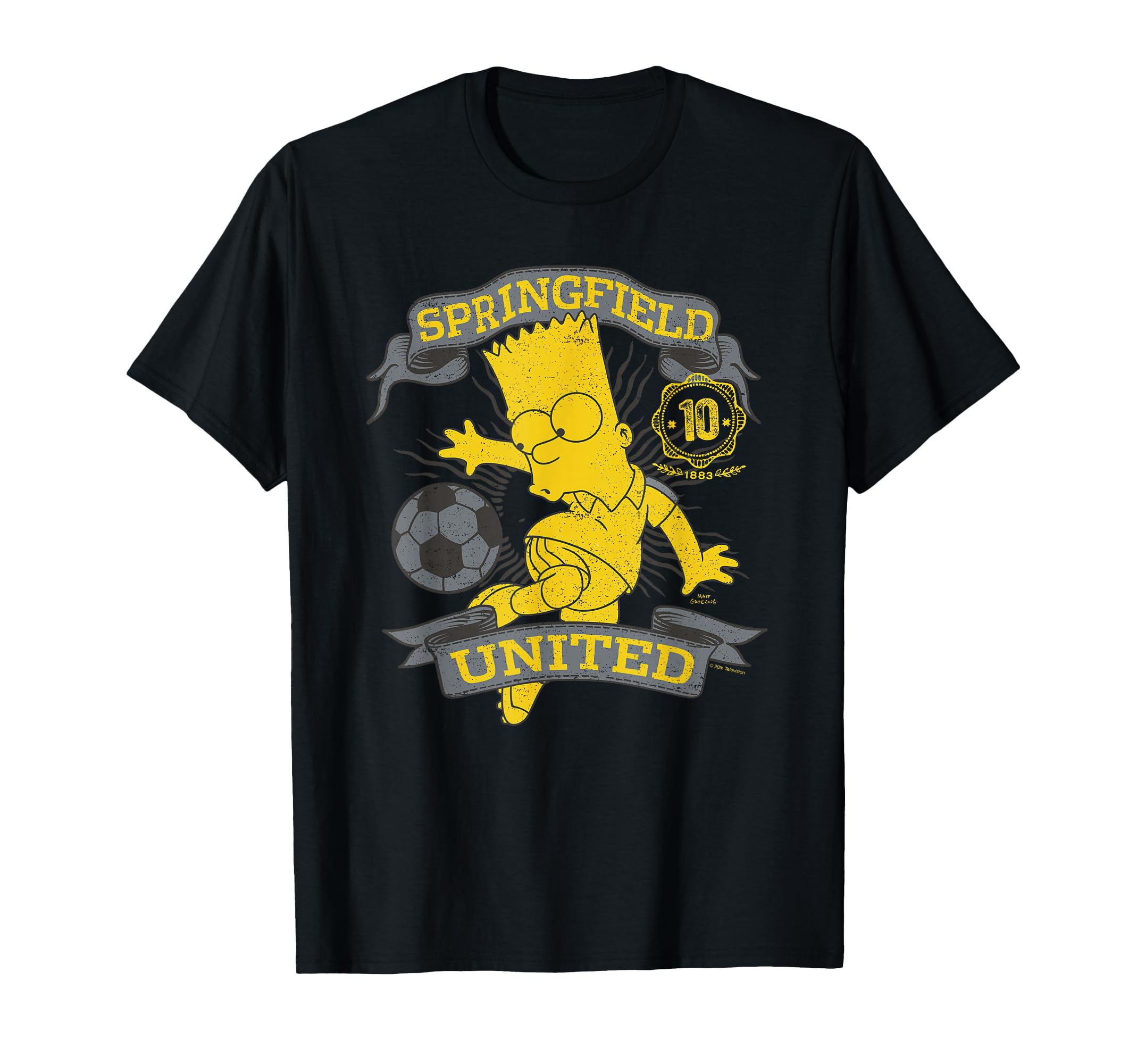 Simpsons Soccer Bart Simpson T-Shirt - Novelty Apparel Men Women - T-Shirt, Sweatshirt, Hoodie