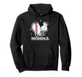 Ball Momma Baseball Soccer Heart Hoodie - Fun Novelty Design for Adults - T-Shirt, Sweatshirt, Hoodie