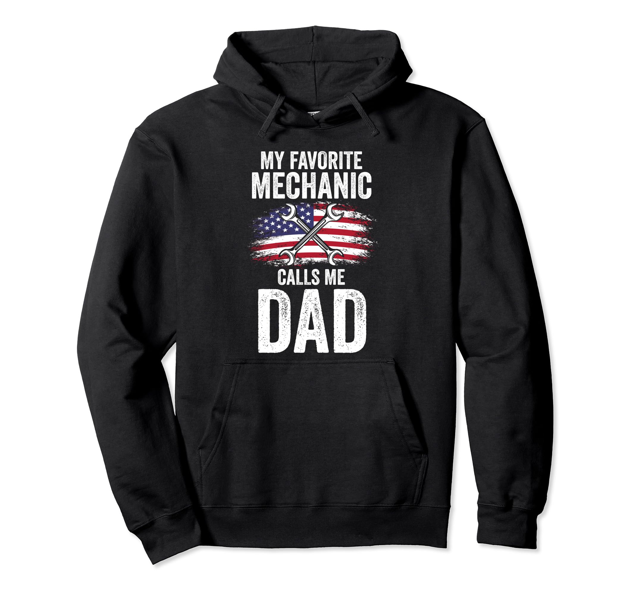 My Favorite Mechanic Calls Me Dad Mechanic Hoodie - Graphic Print Unisex - T-Shirt, Sweatshirt, Hoodie