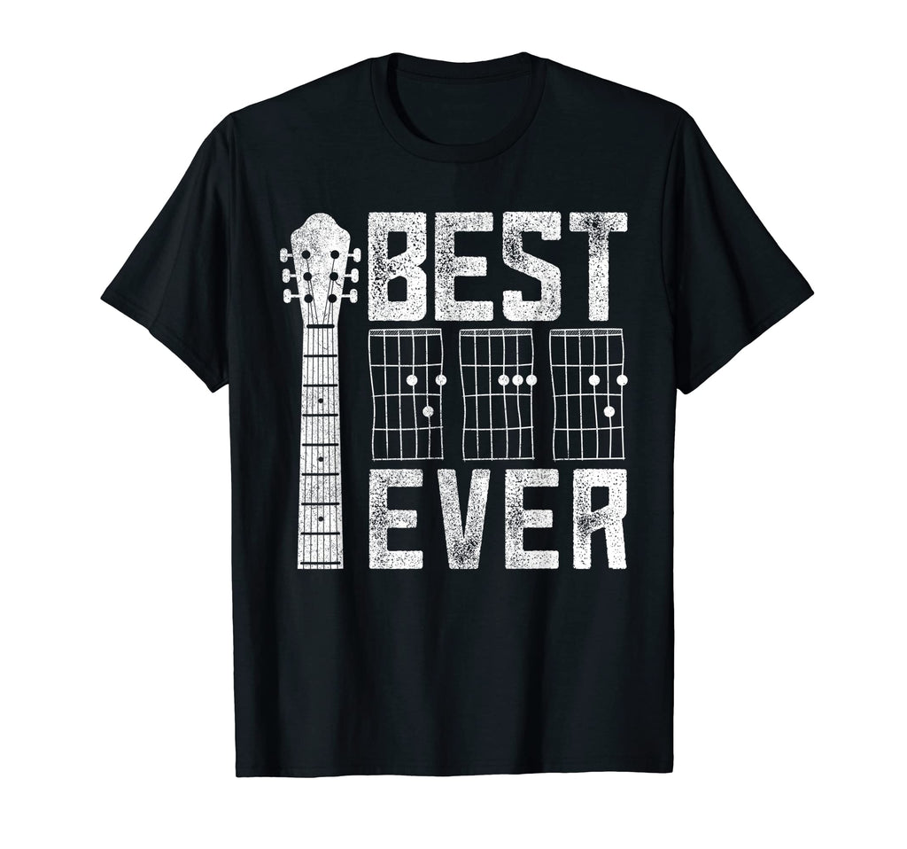 Best Dad Musician Fathers Day Guitar T-Shirt - Graphic Print Men Women - T-Shirt, Sweatshirt, Hoodie
