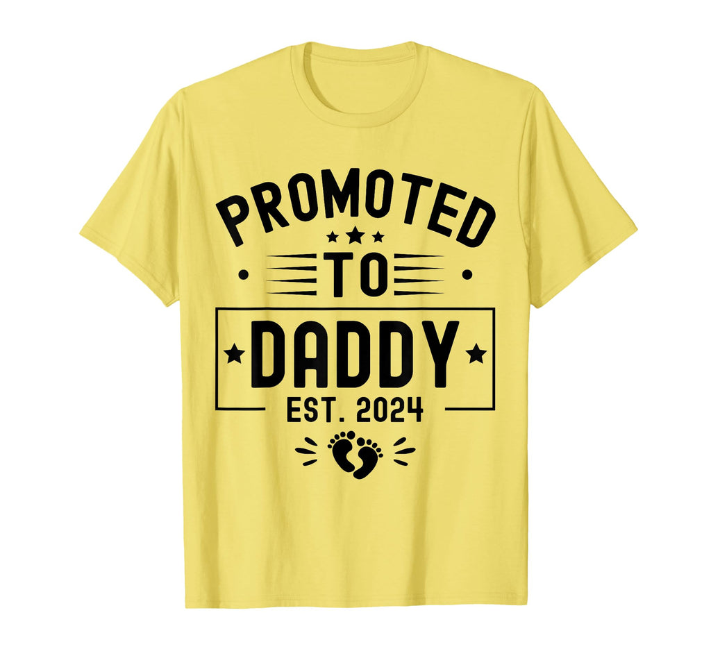 Promoted To Daddy Est 2024 Soon To Be T-Shirt - Graphic Print Men Women - T-Shirt, Sweatshirt, Hoodie