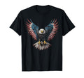American Flag Bald Eagle 4Th July Usa T-Shirt - Novelty Apparel Men Women - T-Shirt, Sweatshirt, Hoodie