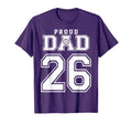 Custom Proud Volleyball Dad Number T-Shirt - Casual Everyday Wear Unisex - T-Shirt, Sweatshirt, Hoodie
