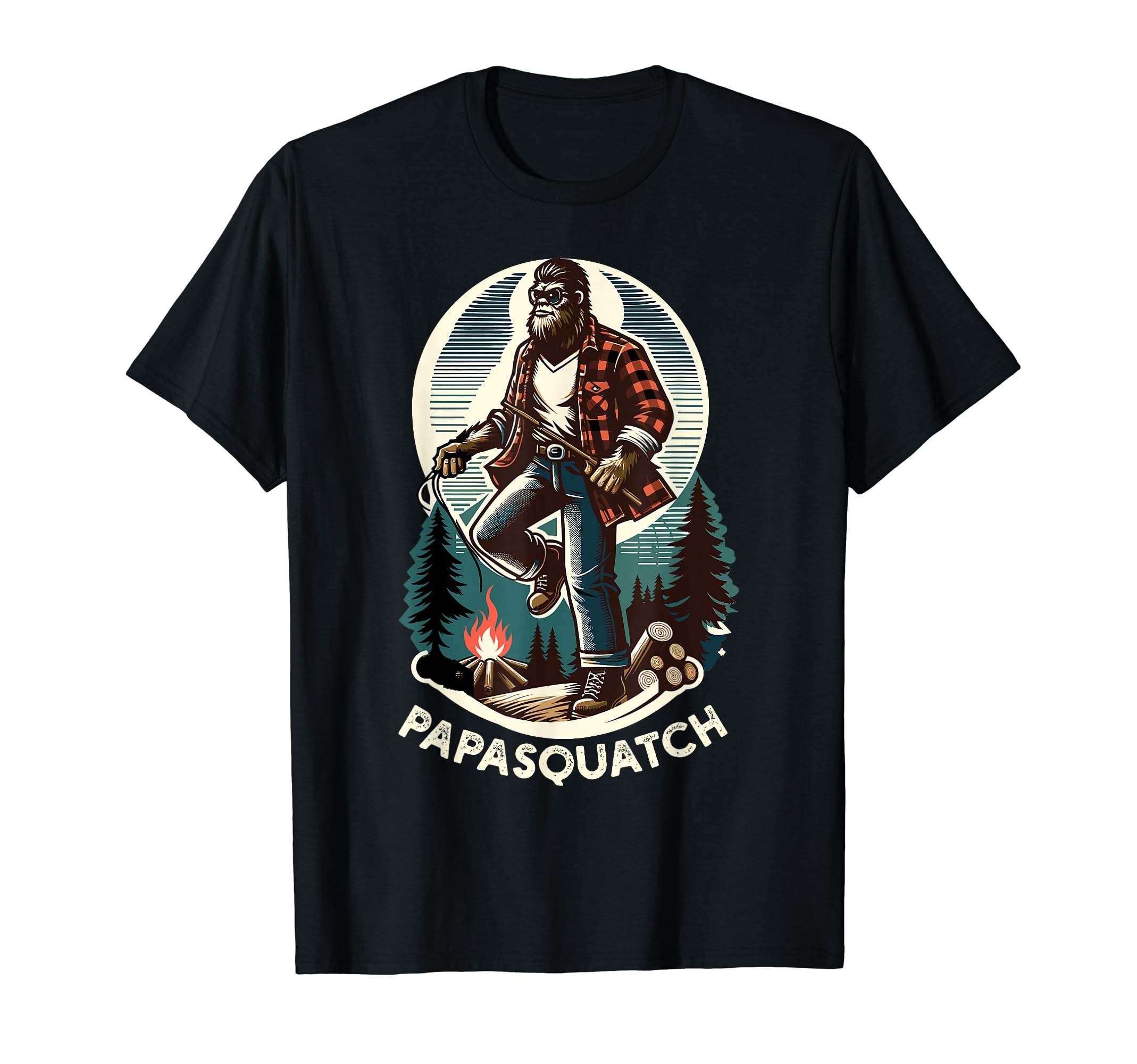 Papa Squatch Bigfoot Dad Legend T-Shirt - Casual Everyday Wear for Adults - T-Shirt, Sweatshirt, Hoodie
