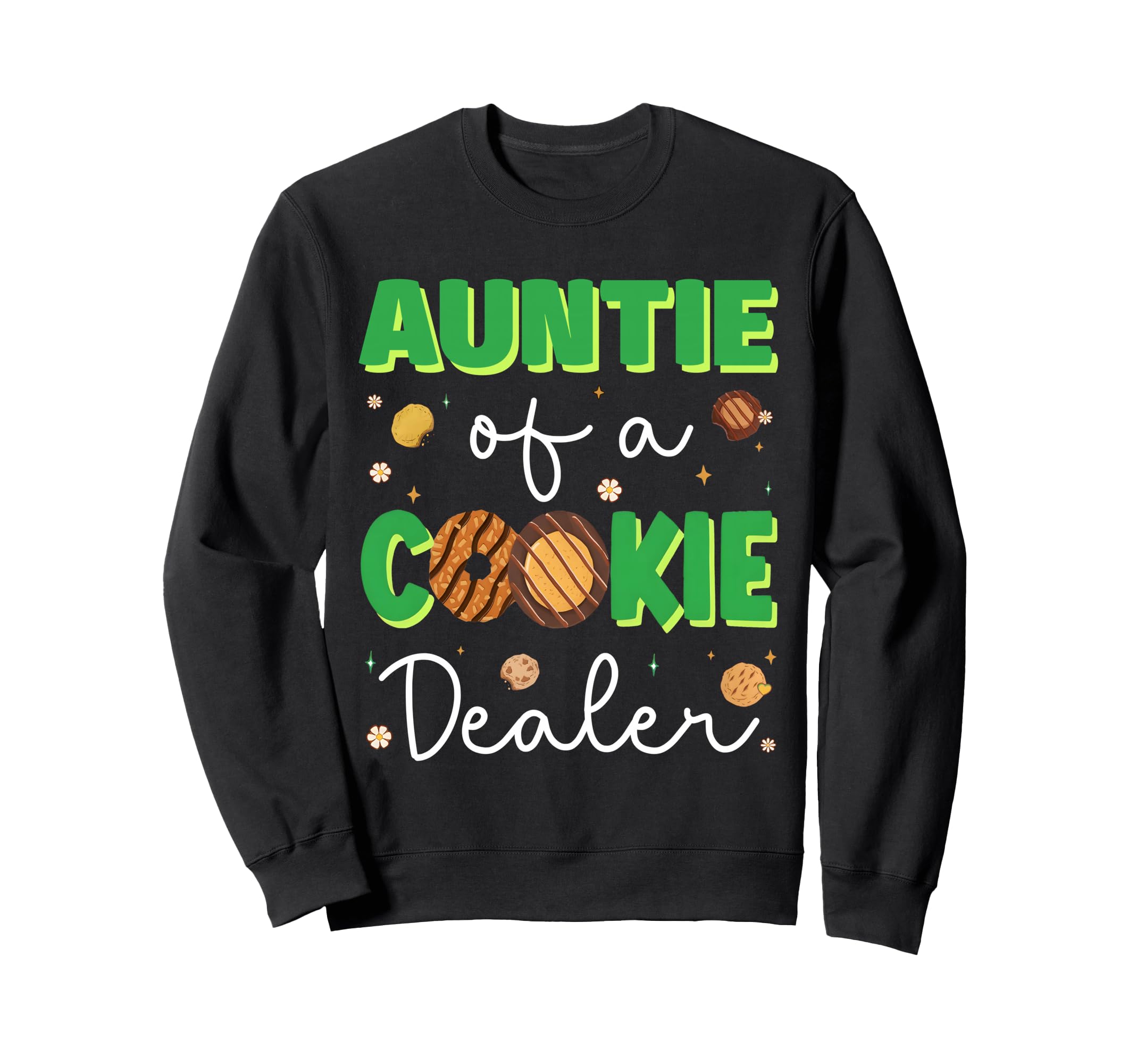 Cookie Auntie Aunt Cookie Dealer Sweatshirt - Minimalist Print Unisex - T-Shirt, Sweatshirt, Hoodie